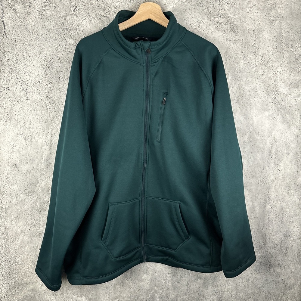 Mens Urban Frontier‎ Full Zip Fleece Lined Jacket Size 2XL Green